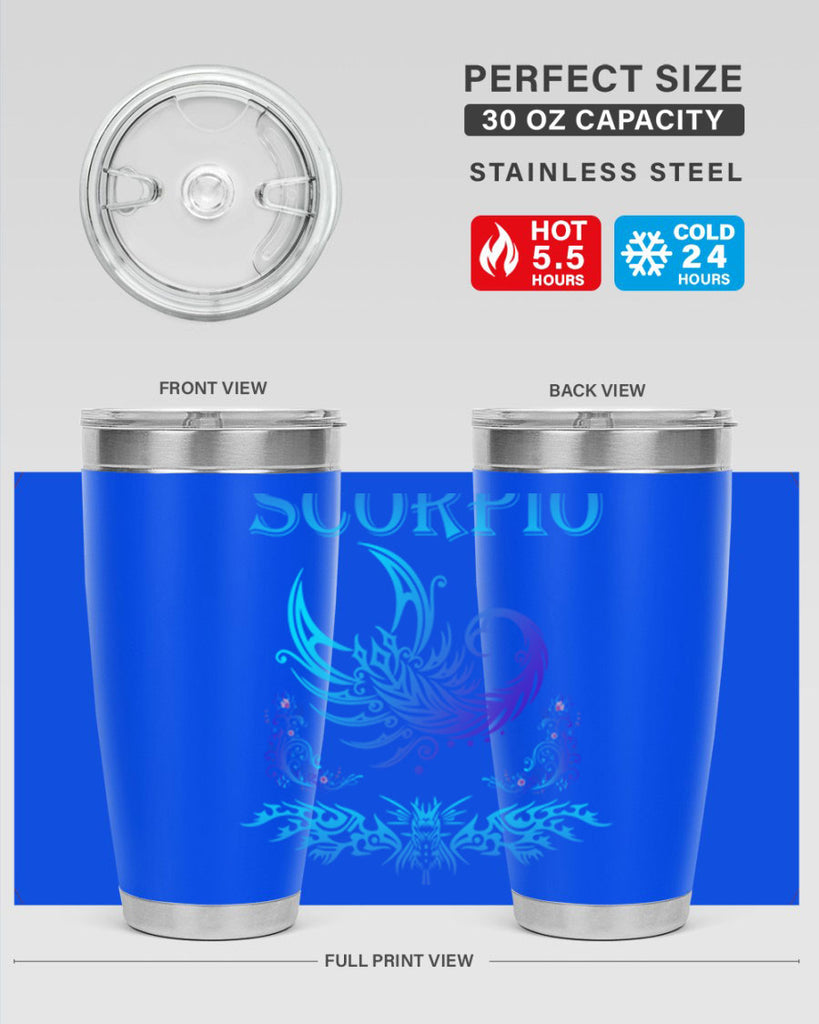 scorpio 449#- zodiac- Tumbler