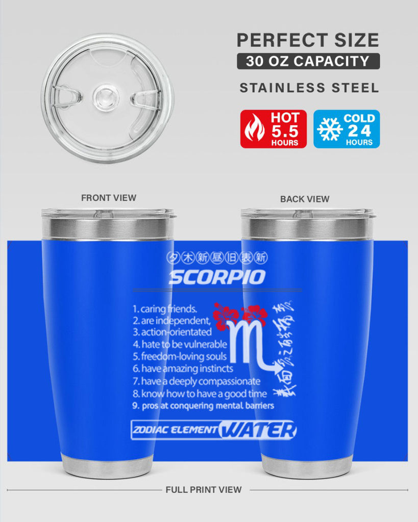 scorpio 456#- zodiac- Tumbler