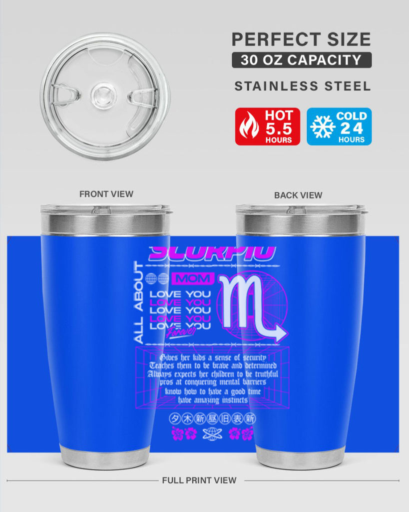 scorpio 457#- zodiac- Tumbler