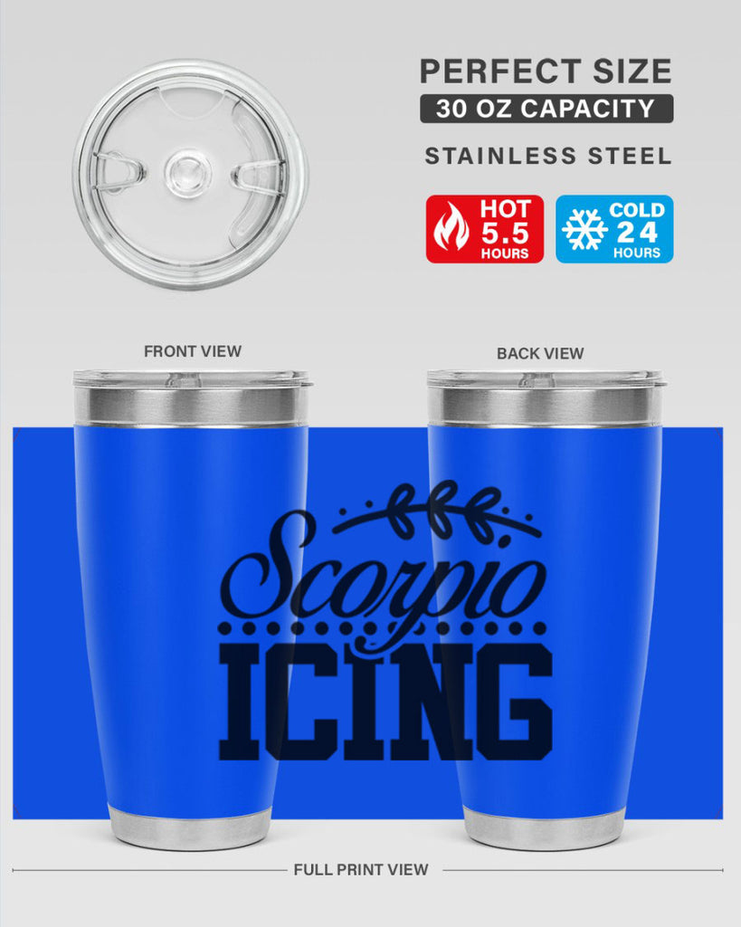 scorpio icing 442#- zodiac- Tumbler