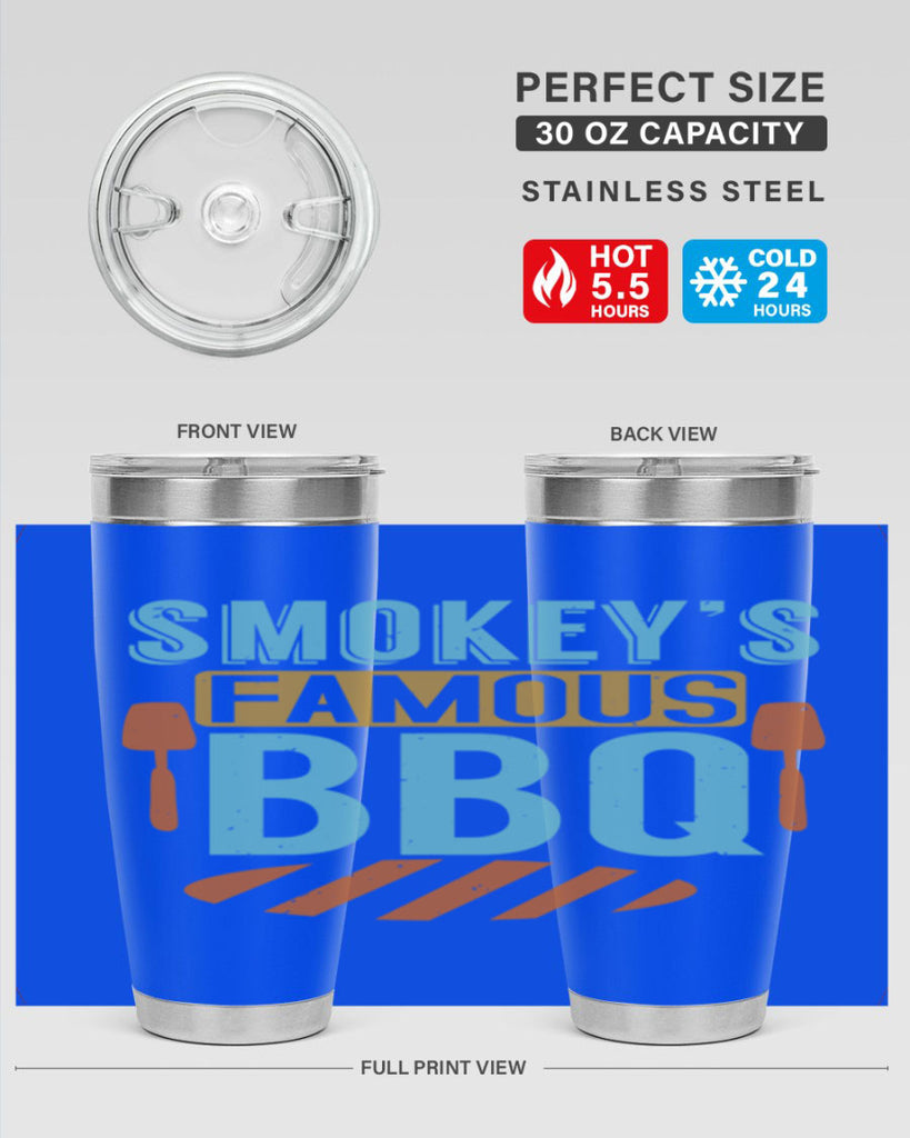smokeys famous bbq 11#- bbq- Tumbler