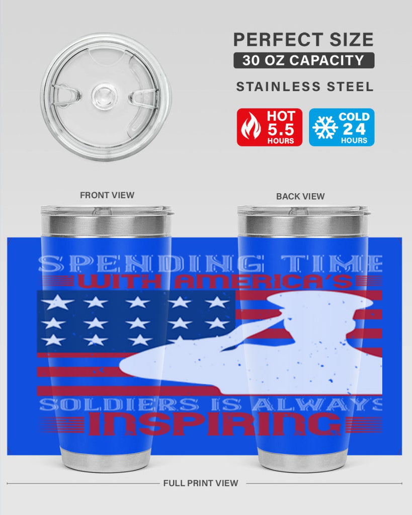 spending time with americas 90#- Veterns Day- Tumbler