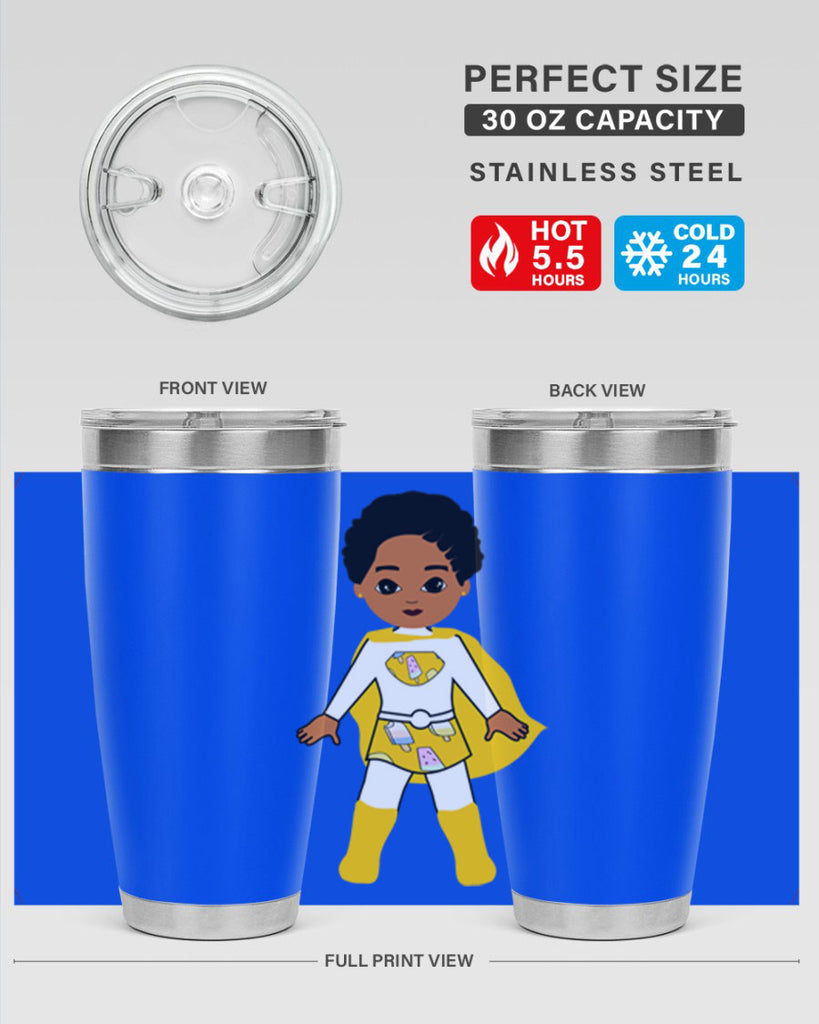 super kid 10#- black men - boys- tumbler