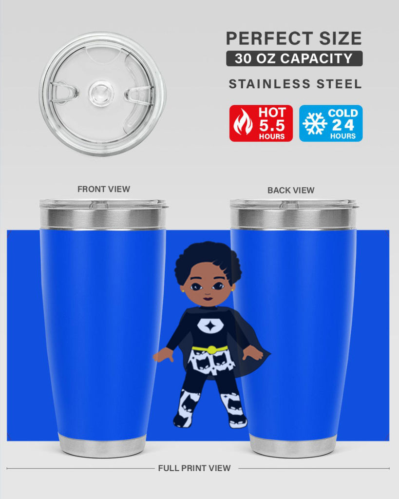 super kid 11#- black men - boys- tumbler