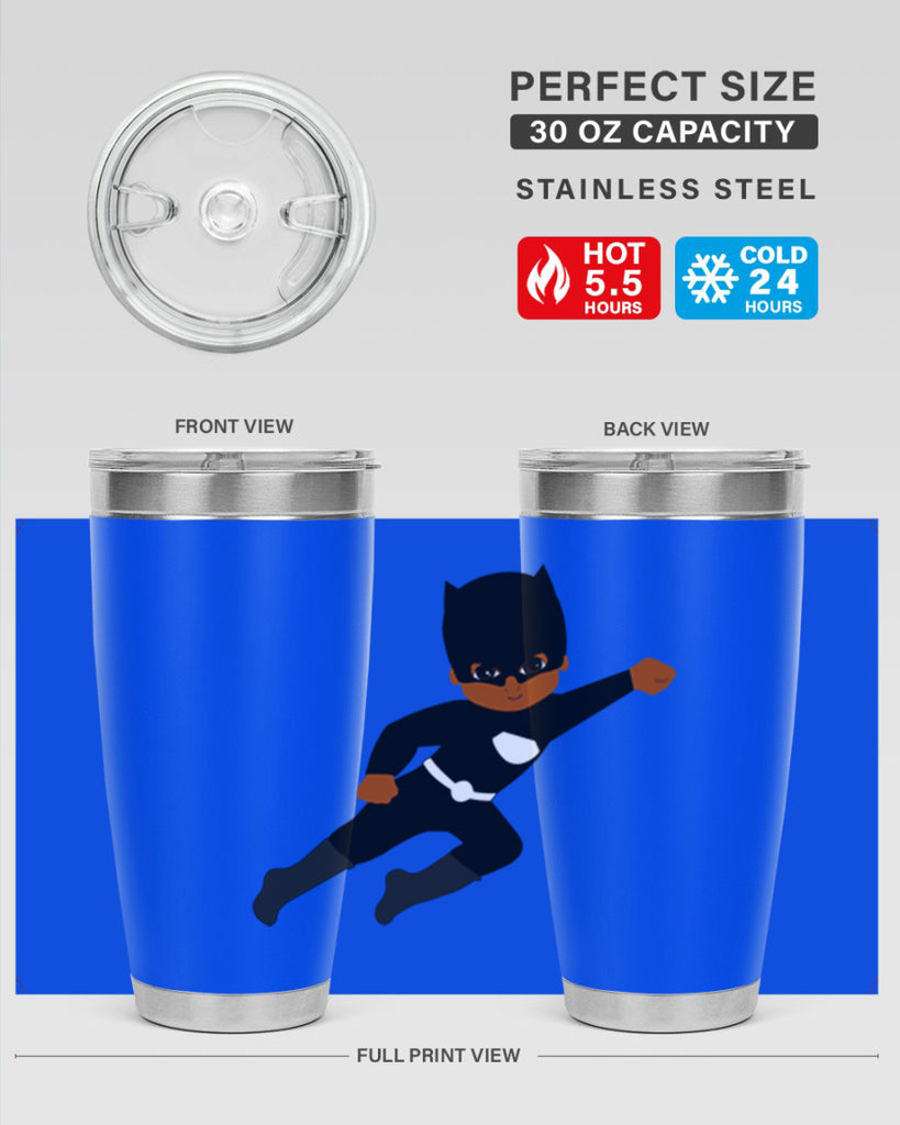 super kid 12#- black men - boys- tumbler