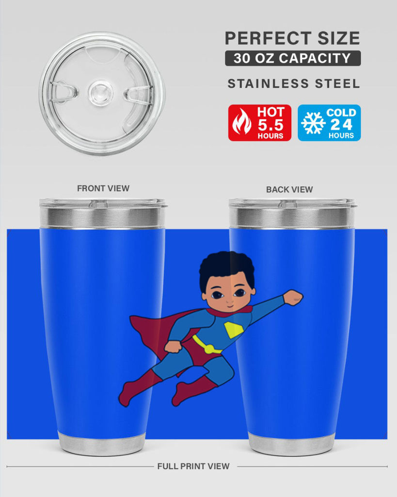 super kid 15#- black men - boys- tumbler
