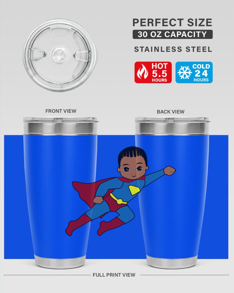 super kid 1#- black men - boys- tumbler