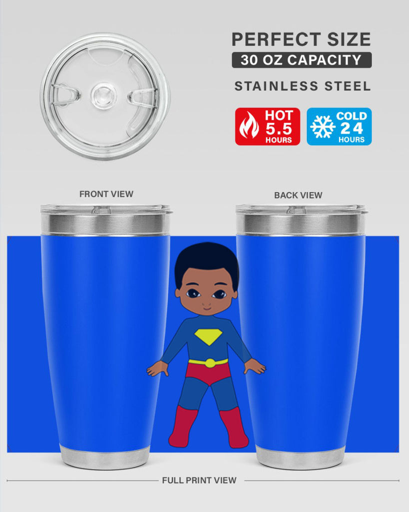 super kid 2#- black men - boys- tumbler