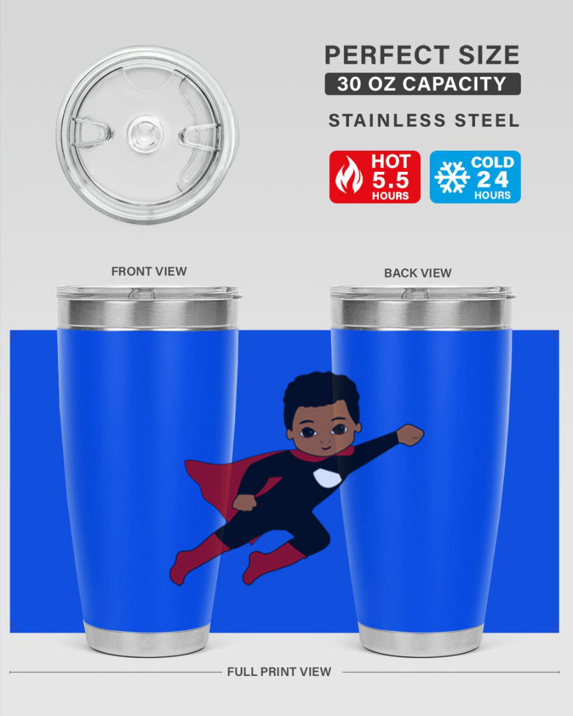 super kid 5#- black men - boys- tumbler