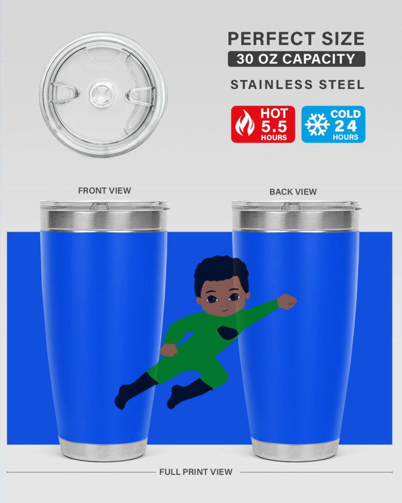 super kid 6#- black men - boys- tumbler