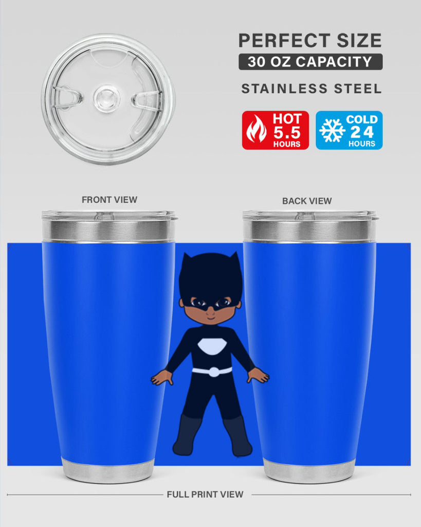 super kid 8#- black men - boys- tumbler