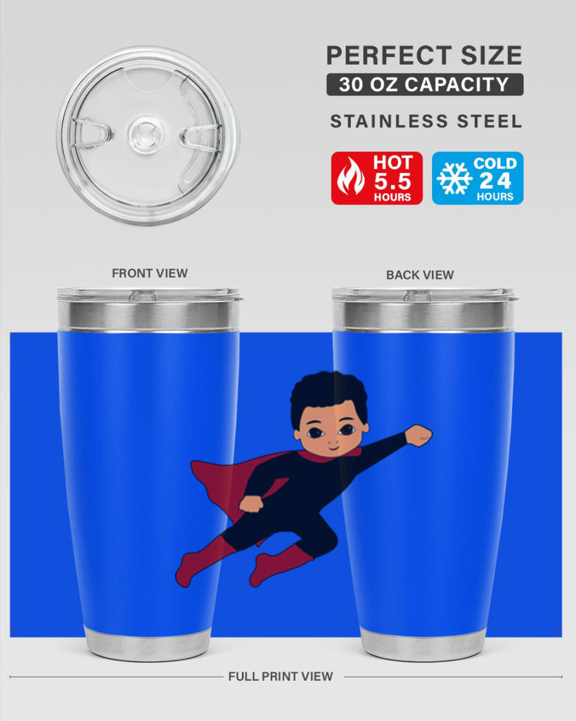 super kid 9#- black men - boys- tumbler