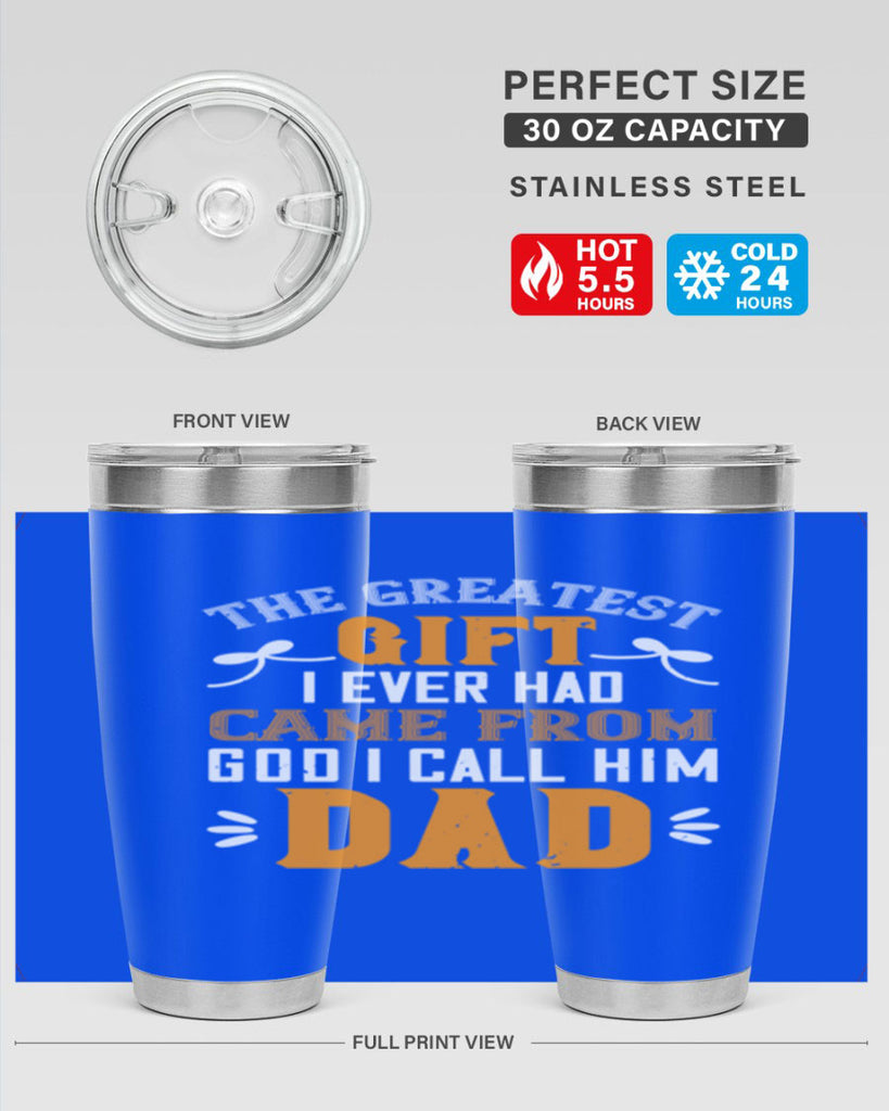the gratest gift i ever had came from 6#- grandpa - papa- Tumbler