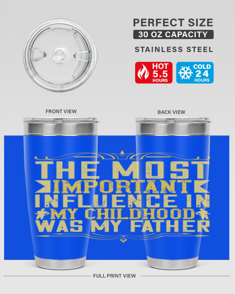 the most important influence in my childhood was my father 16#- Parents Day- Tumbler