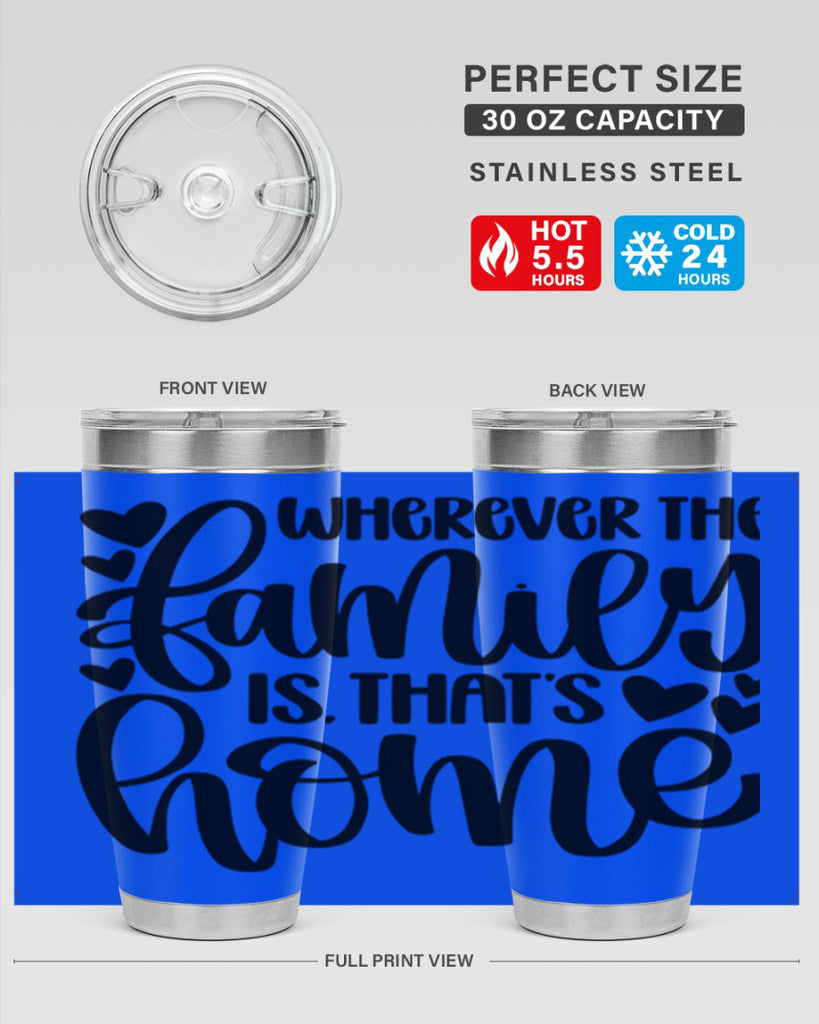 wherever the family is thats home 1#- home- Tumbler