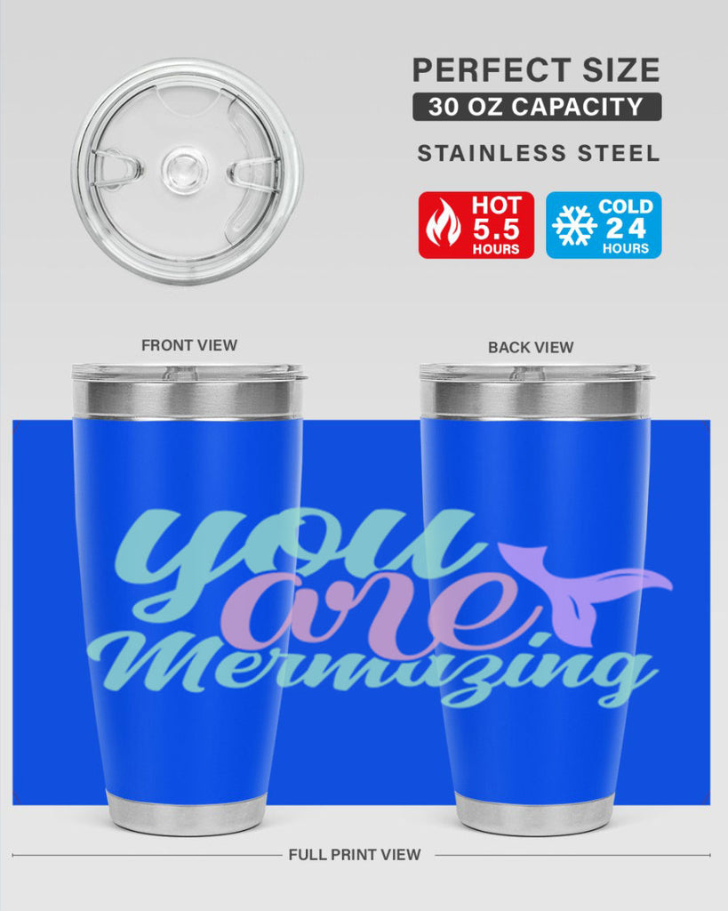 you are mermazing 9#- mermaid- Tumbler