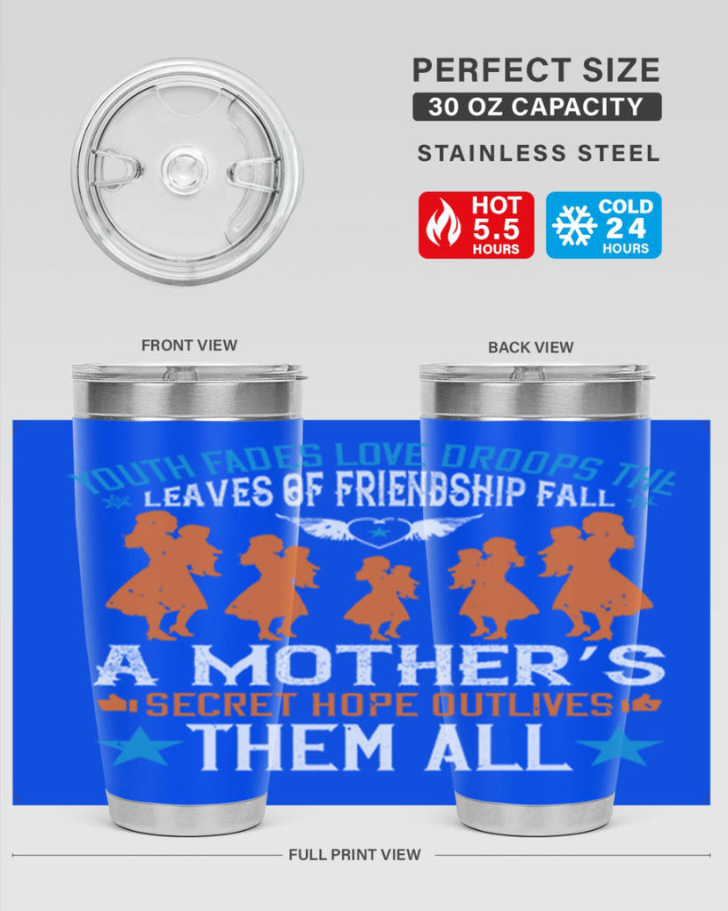 youth fades love droops 9#- mothers day- Tumbler