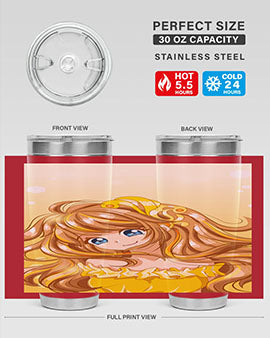 A beautiful and happy princess with gold dress game 131#- anime- Tumbler