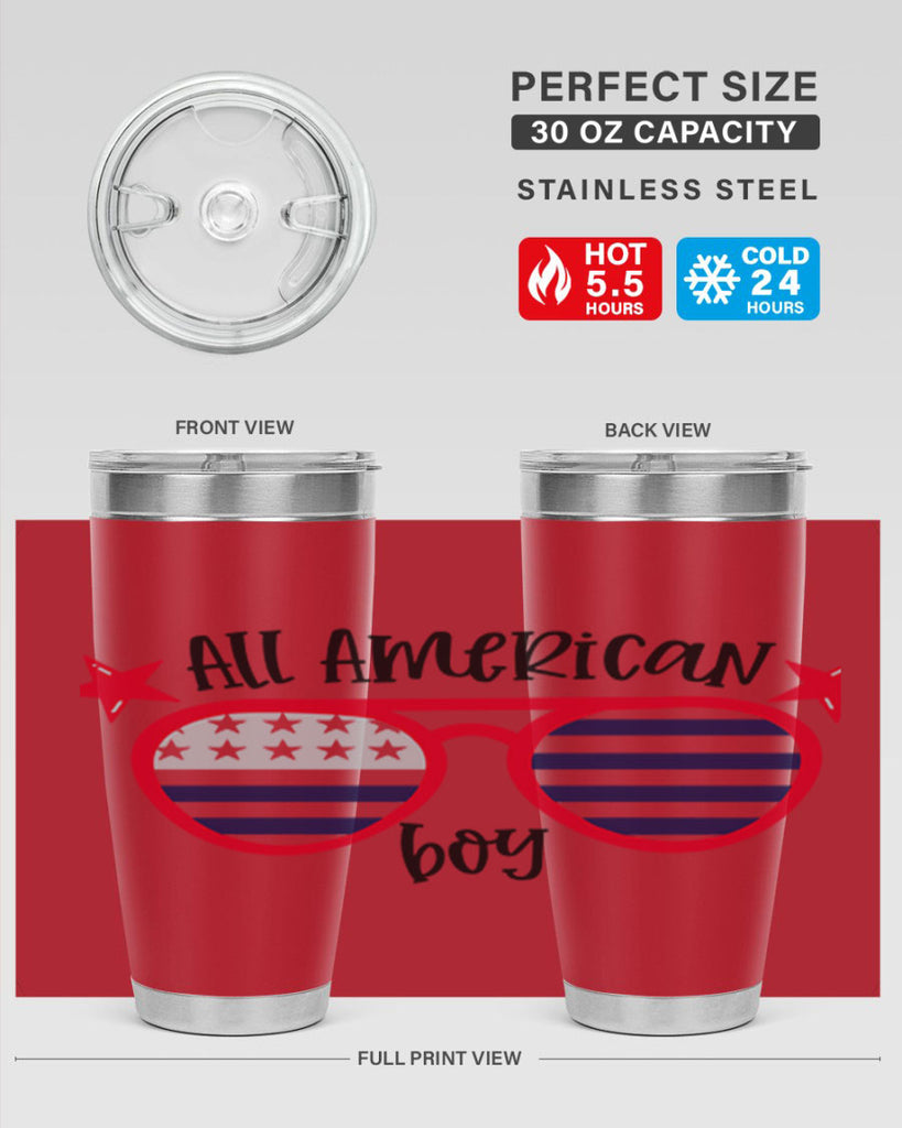 All American Boy Style 141#- Fourt Of July- Tumbler