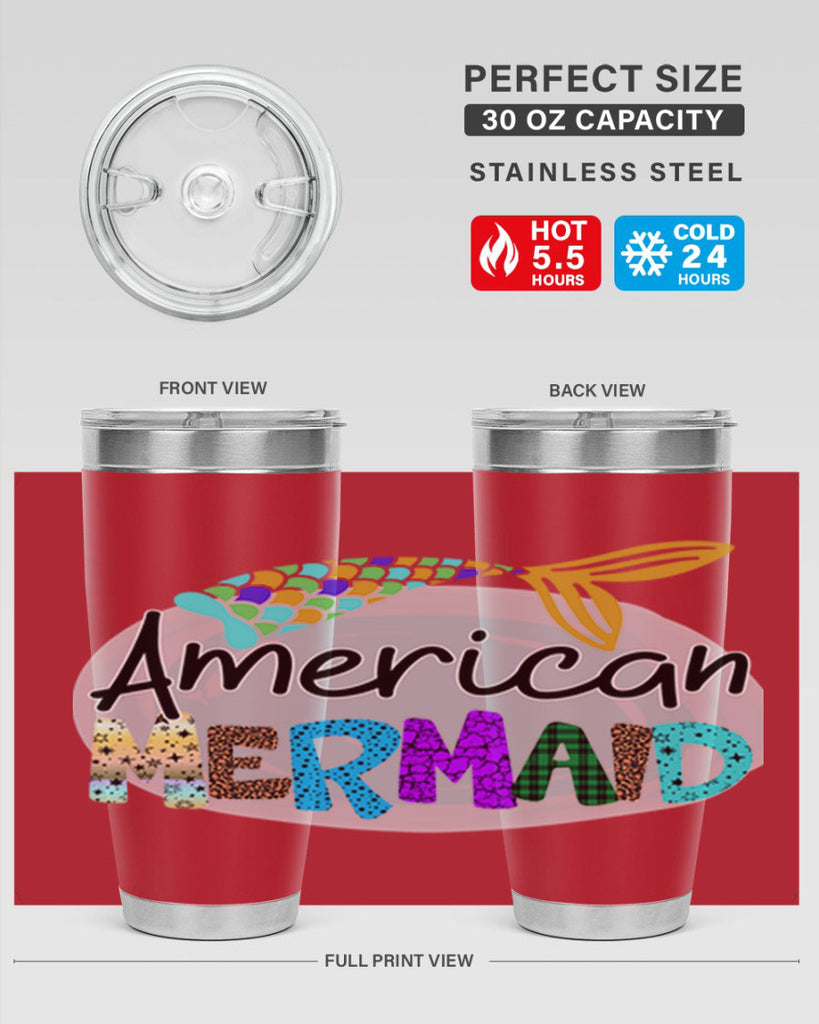 American Mermaid 14#- mermaid- Tumbler