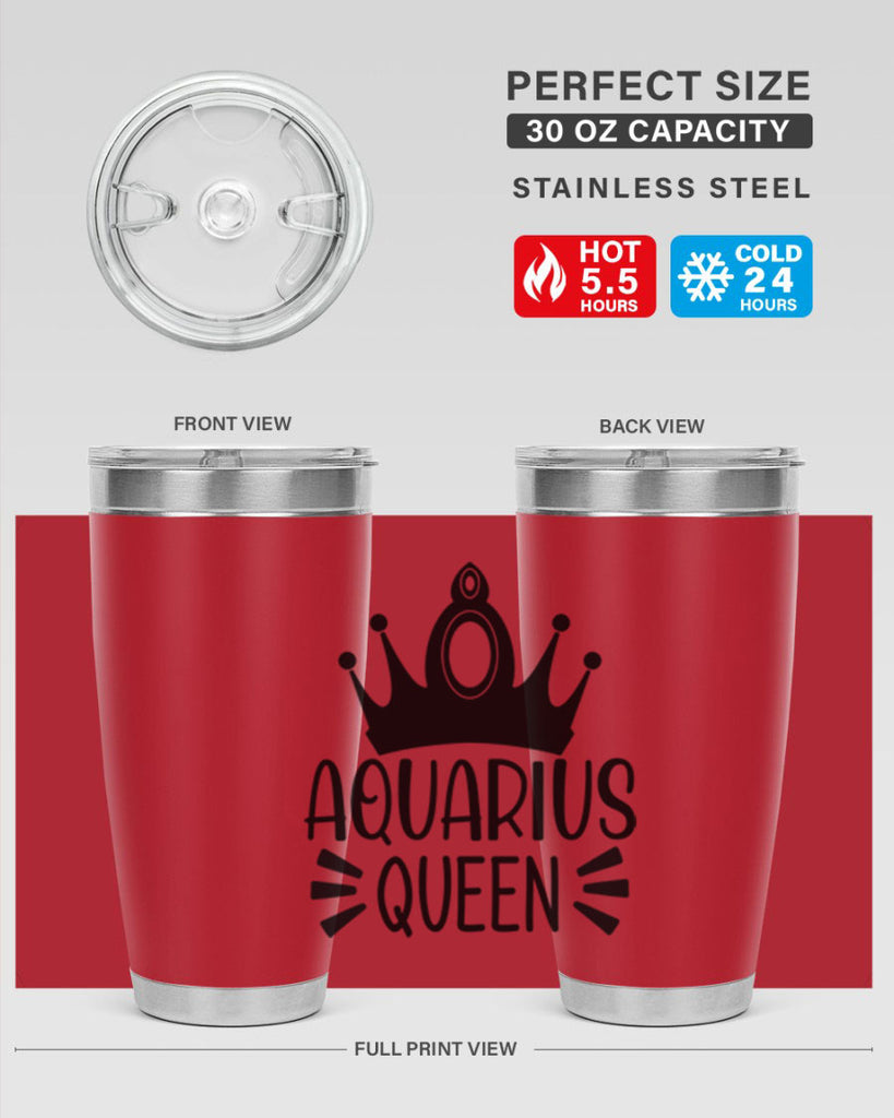 Aquarius queen 73#- zodiac- Tumbler