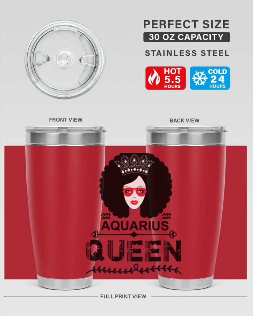 Aquarius queen 75#- zodiac- Tumbler