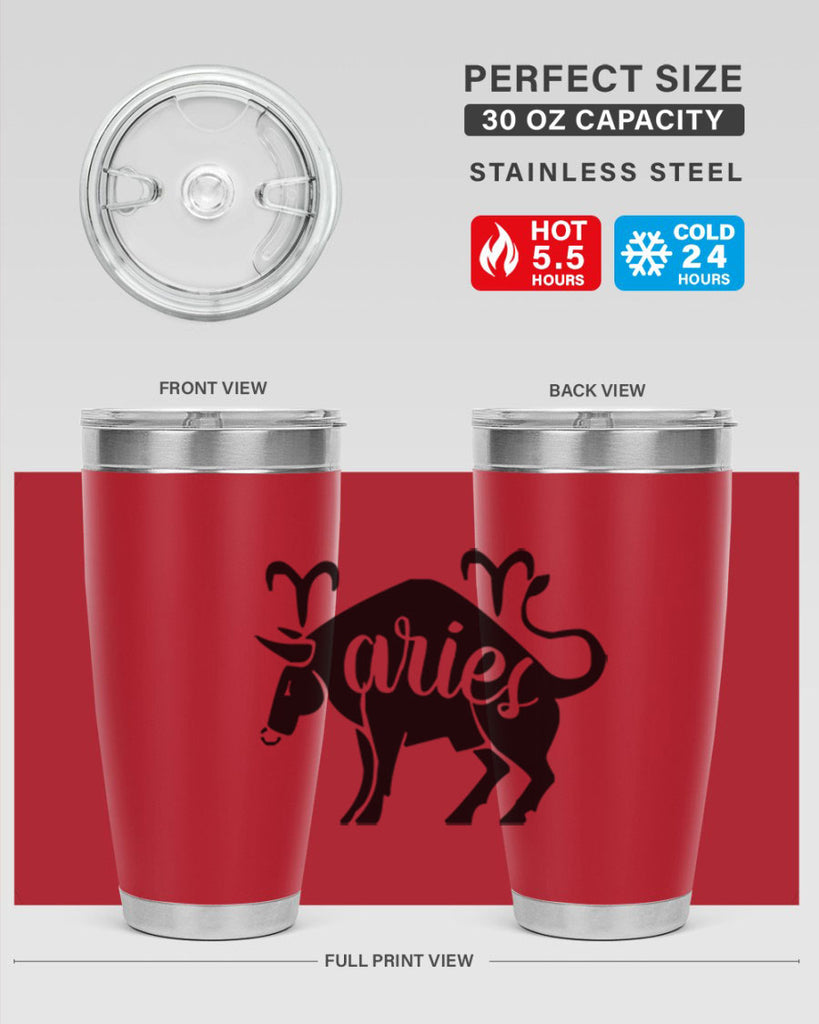 Aries 104#- zodiac- Tumbler