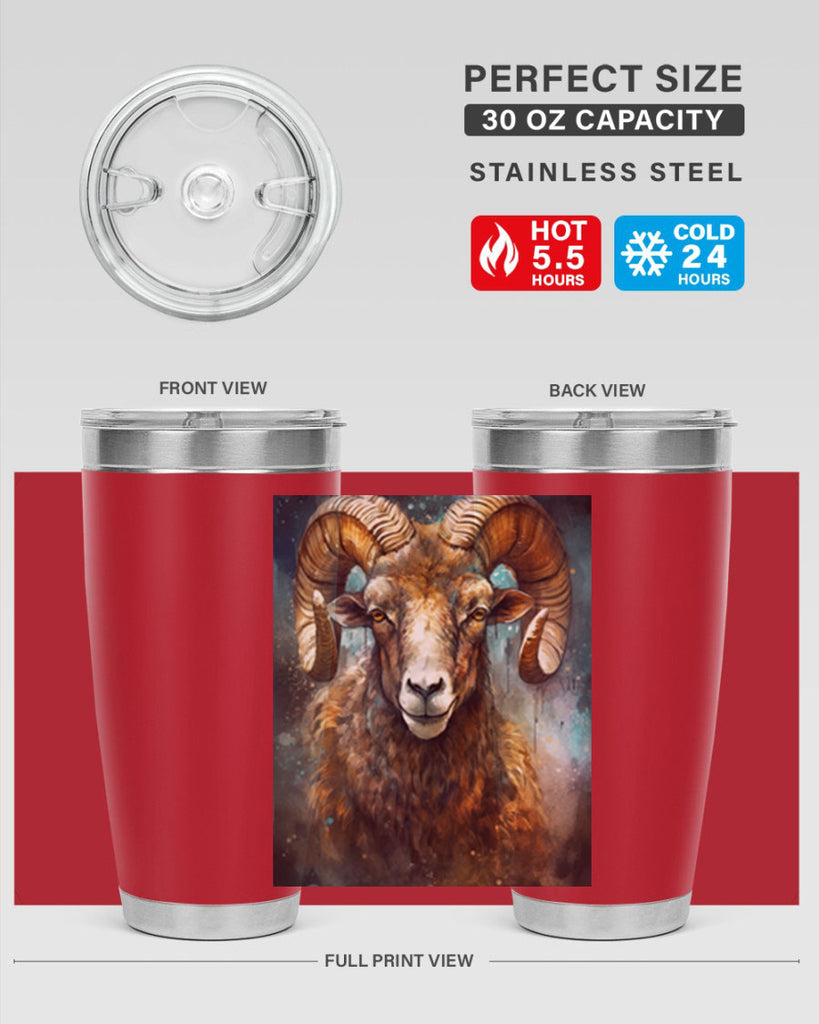 Aries 54#- zodiac- Tumbler