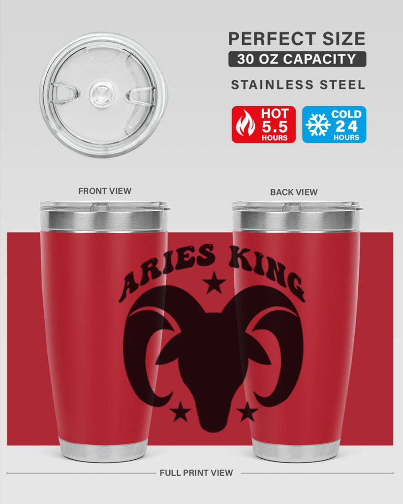 Aries king 110#- zodiac- Tumbler