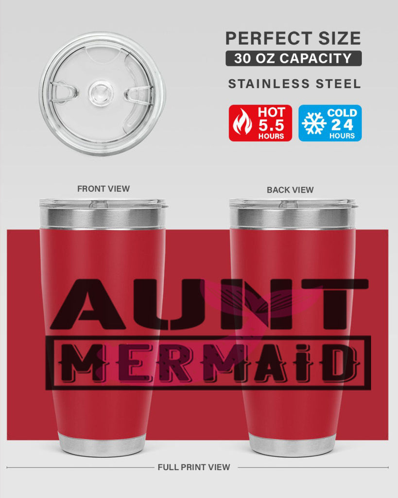 Aunt mermaid 17#- mermaid- Tumbler