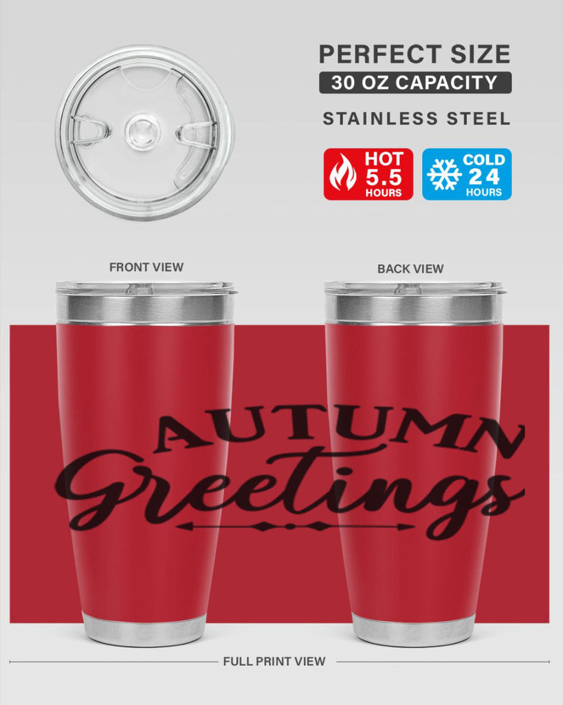 Autumn Greetings 16#- fall- Tumbler