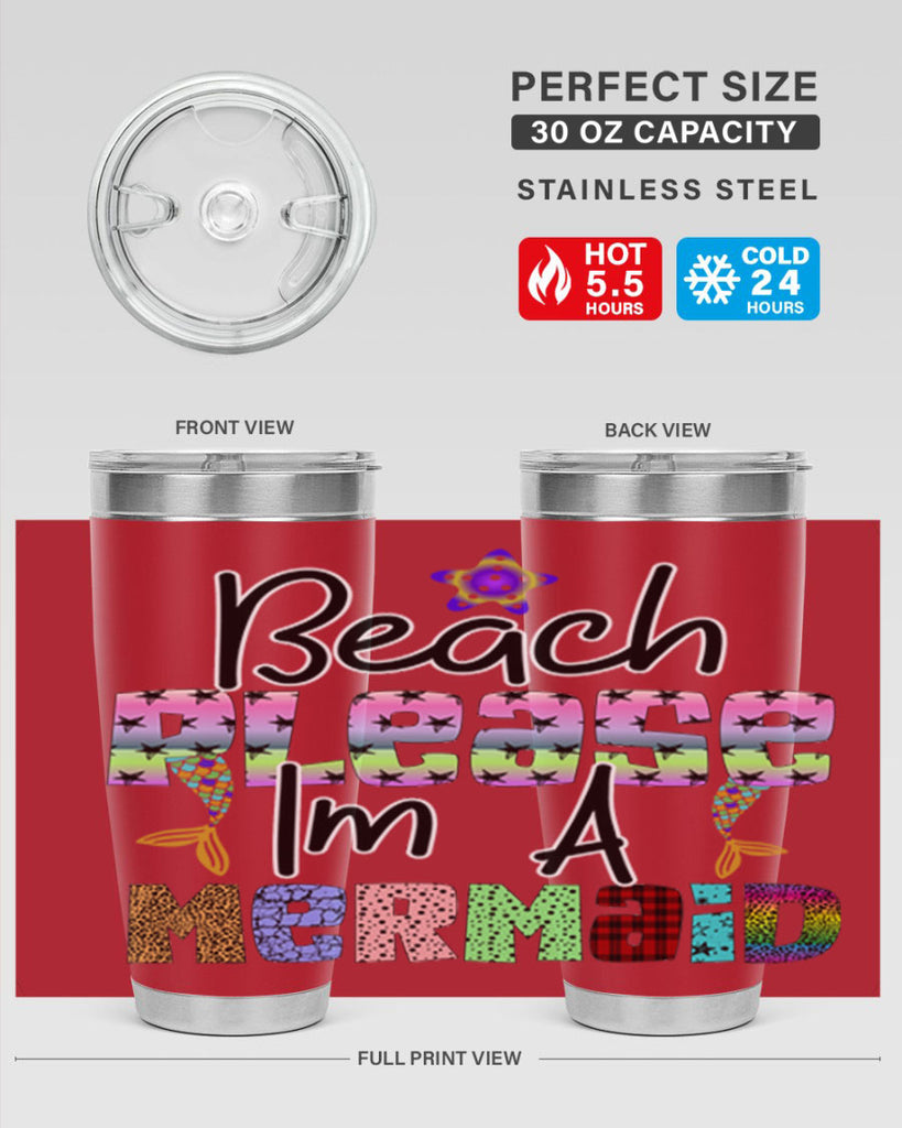 Beach Please Im A Mermaid 59#- mermaid- Tumbler
