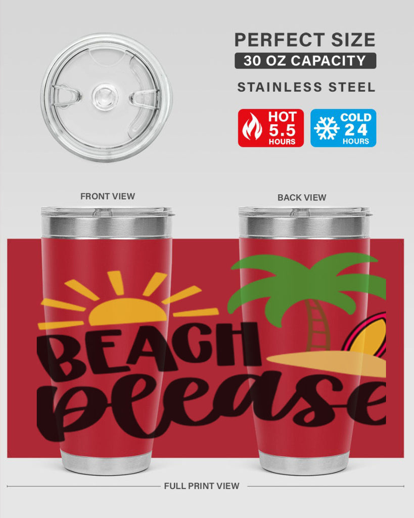 Beach Please Style 51#- summer- Tumbler