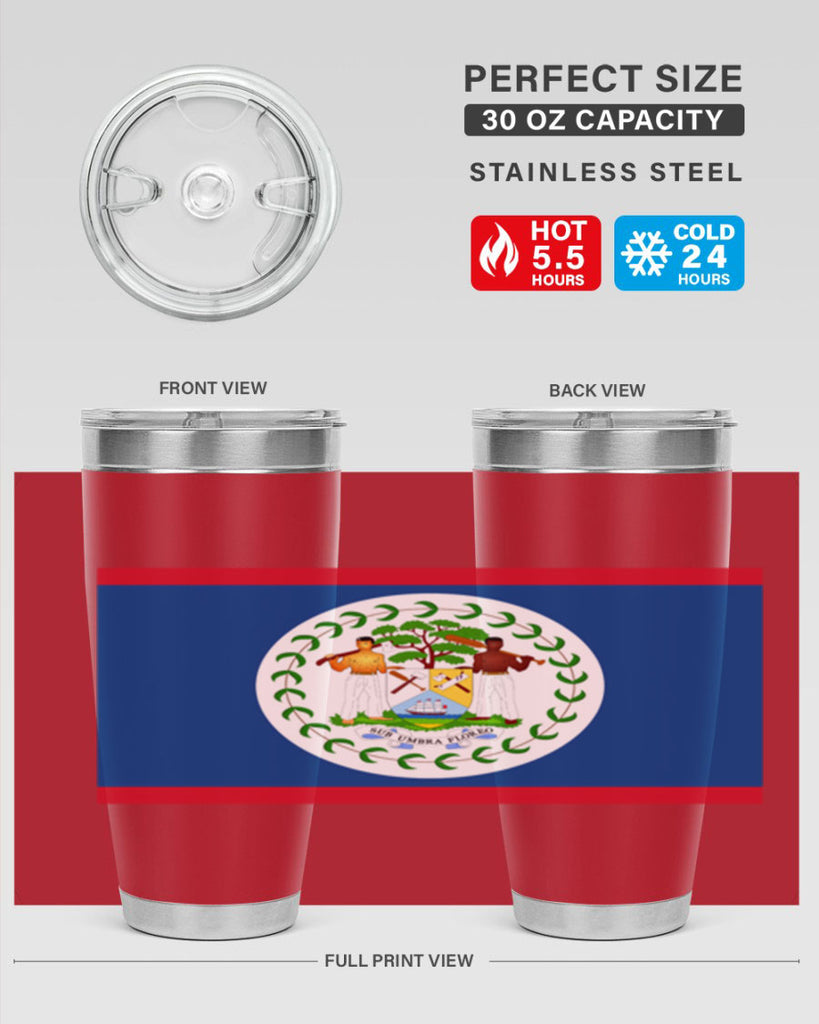 Belize 180#- world flags- Tumbler
