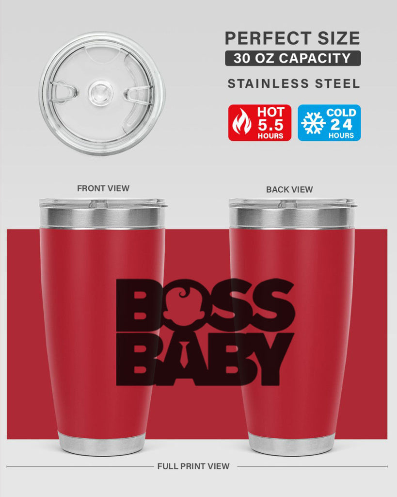 Boss Baby On Board 1#- black words phrases- Cotton Tank