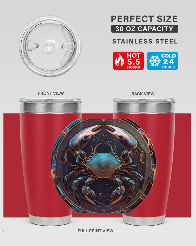 Cancer 147#- zodiac- Tumbler
