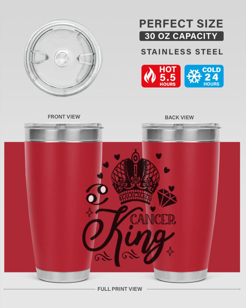 Cancer king 158#- zodiac- Tumbler