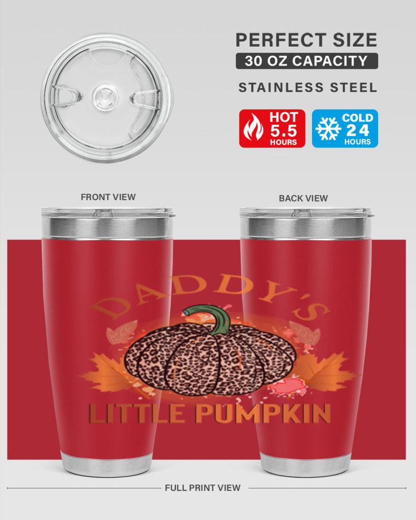 Daddys Little Pumpkin 67#- fall- Tumbler