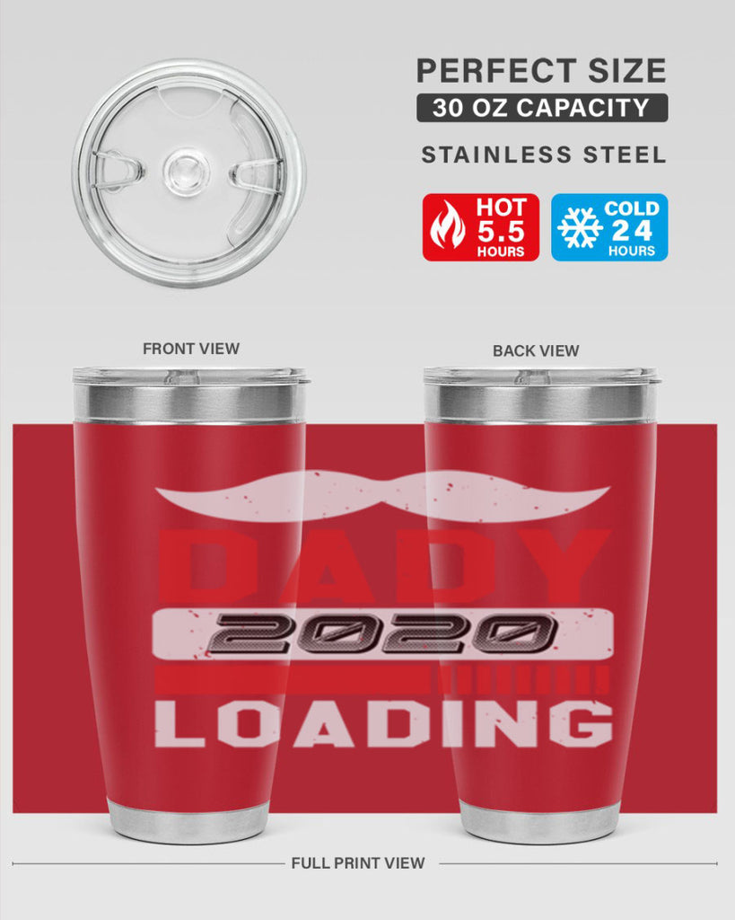 Dady Loading Style 44#- baby shower- tumbler
