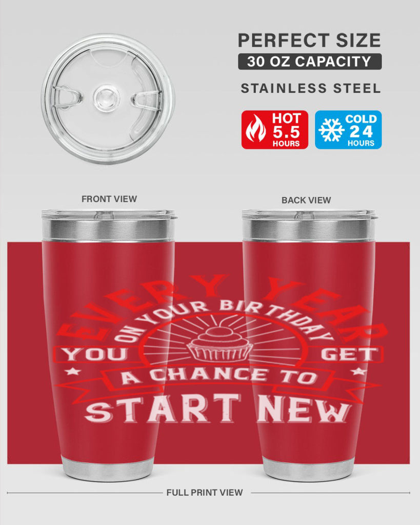 Every year on your birthday you get a chance to start new Style 86#- birthday- tumbler