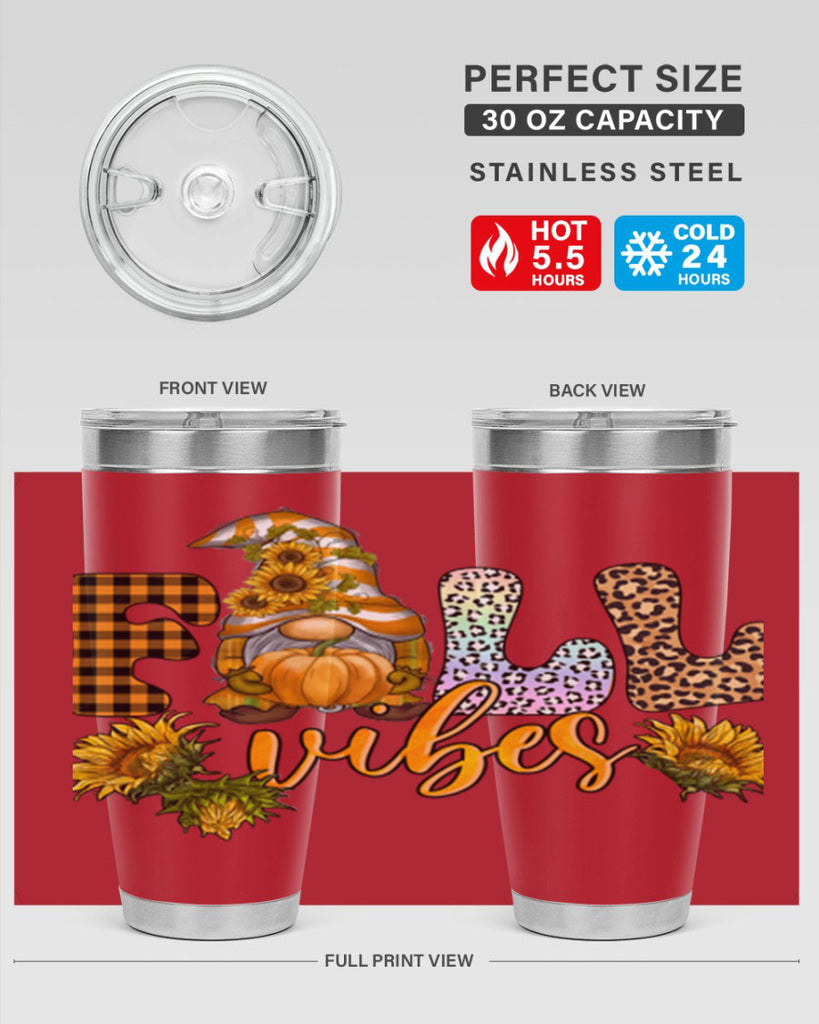 FallVibesFallGnome 164#- fall- Tumbler