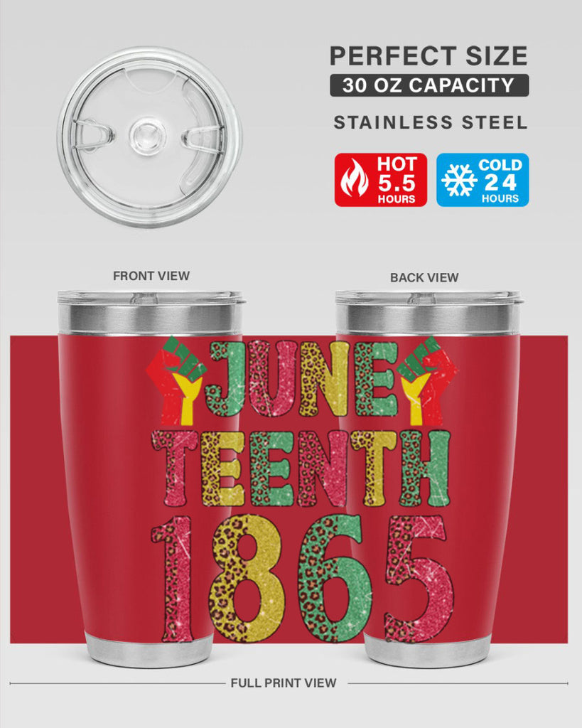 Fist Juneteenth Since 1865 Design Png 10#- Juneteenth- tumbler
