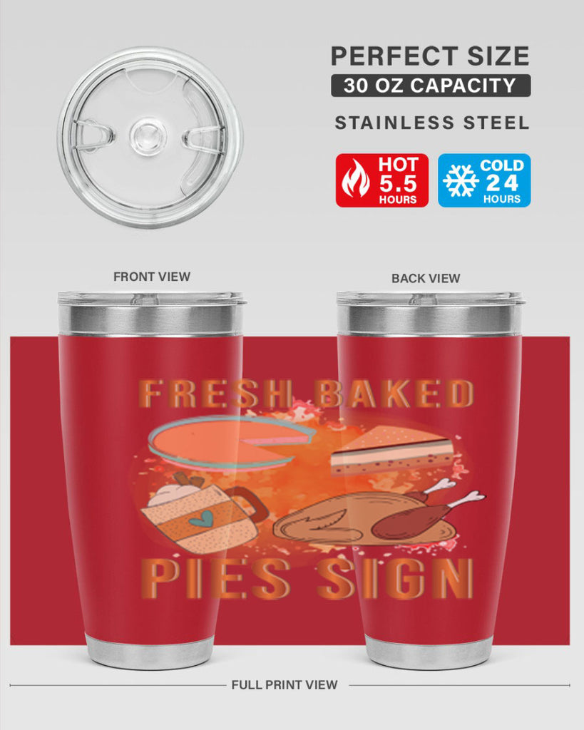 Fresh Baked Pies Sign 187#- fall- Tumbler