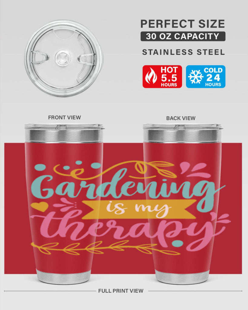 Gardening is my therapy Style 66#- summer- Tumbler