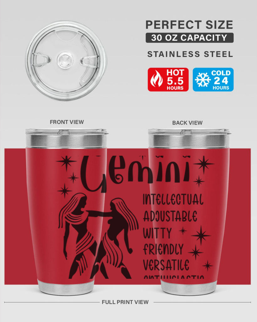 Gemini 217#- zodiac- Tumbler
