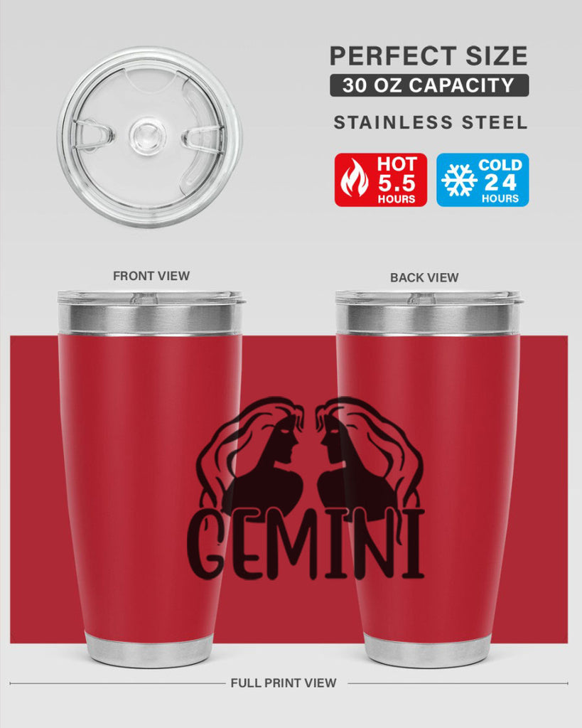 Gemini 227#- zodiac- Tumbler