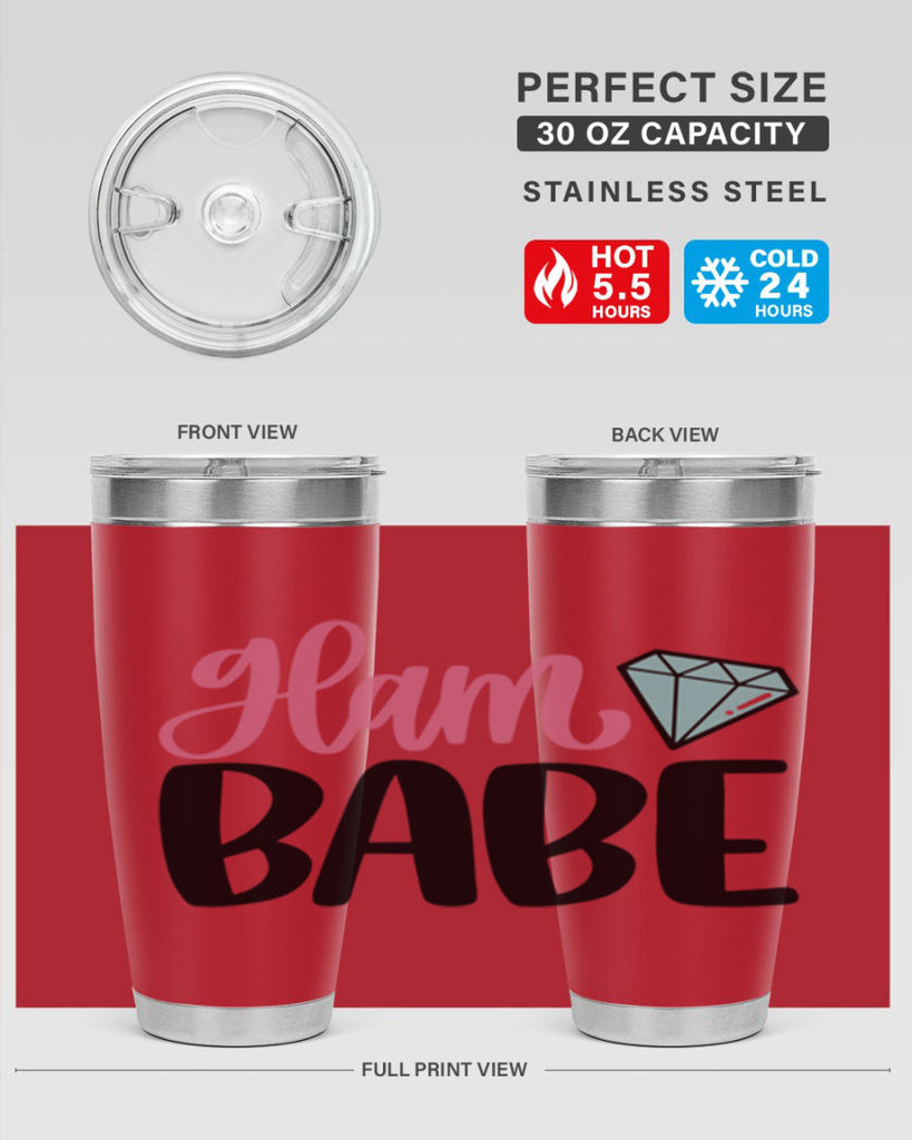 Glam Babe Style 98#- make up- Tumbler