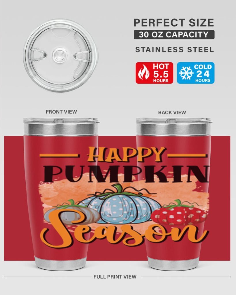 Happy pumpkin season 240#- fall- Tumbler