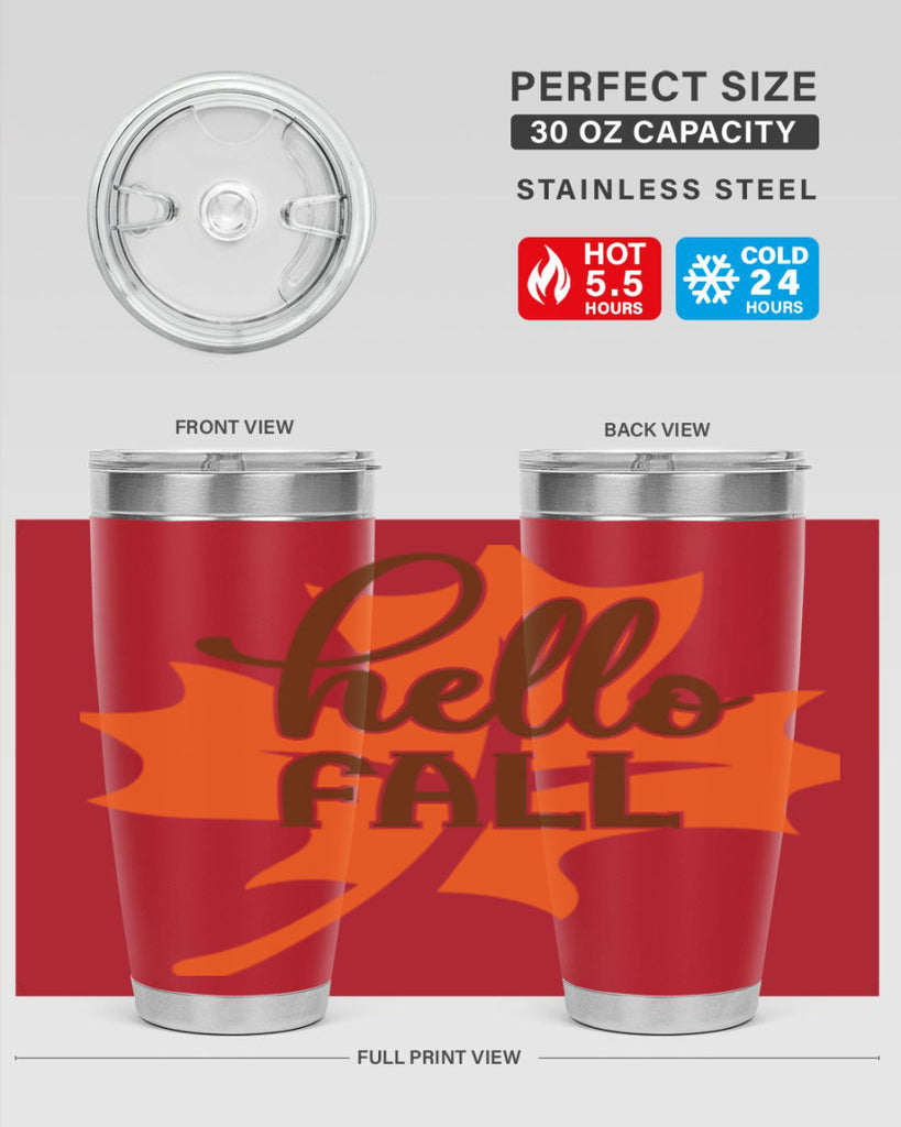 Hello Fall 273#- fall- Tumbler