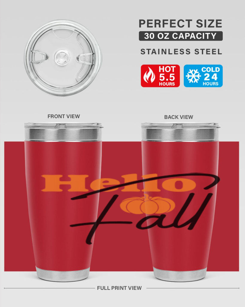 Hello Fall 279#- fall- Tumbler
